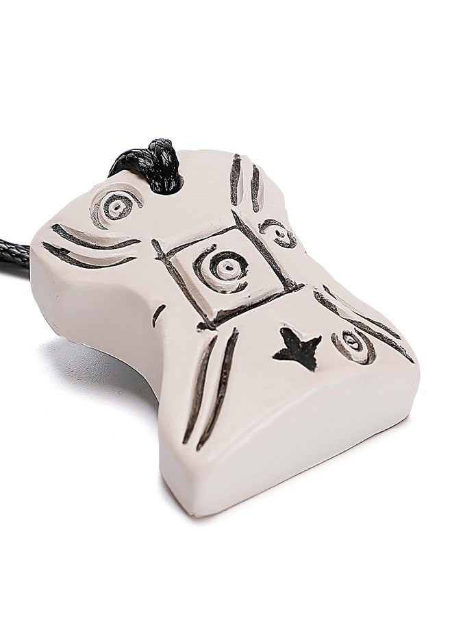 ASVP Shop Japor Snippet Necklace Padme Vintage Look With Engraved Finish, One Size, Faux Leather, Japor - Image 5