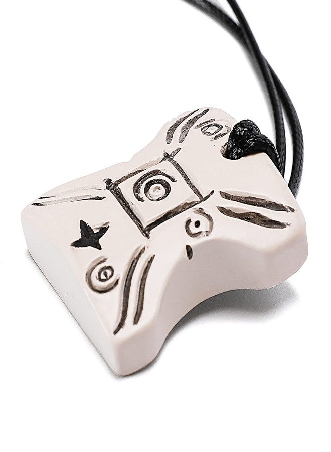 ASVP Shop Japor Snippet Necklace Padme Vintage Look With Engraved Finish, One Size, Faux Leather, Japor - Image 1