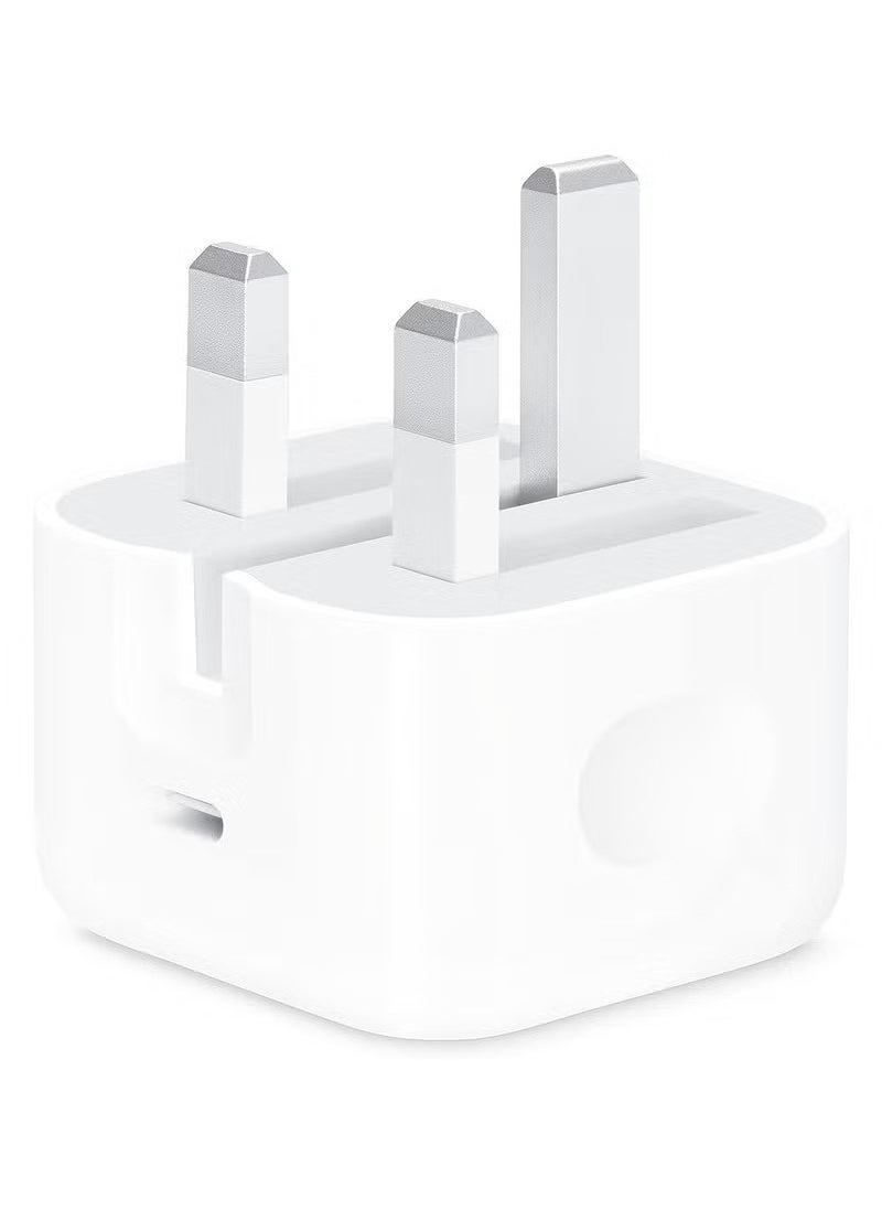 TecV - 20W USB-C Fast Charger – Compact Wall Adapter, High-Speed Charging for iPhone 15/14/13/12/SE 2020/11/XR/XS/X & iPad - Image 1