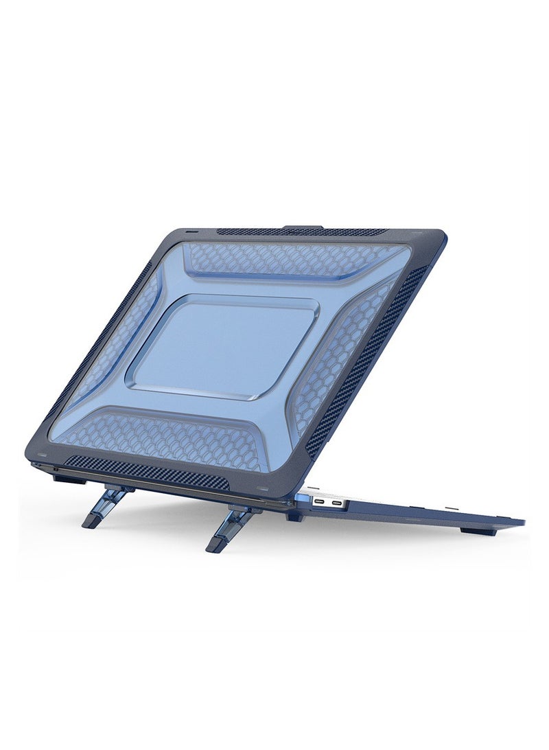 عام حافظة واقية لجهاز MacBook Neo 13 2026 مع حامل تبريد مدمج، غلاف كامل للجسم مضاد للصدمات والخدوش، غطاء رفيع وخفيف الوزن. - Image 5