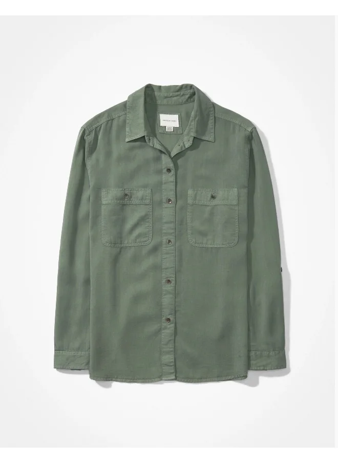 American Eagle Pocket Detail Button Down Shirt