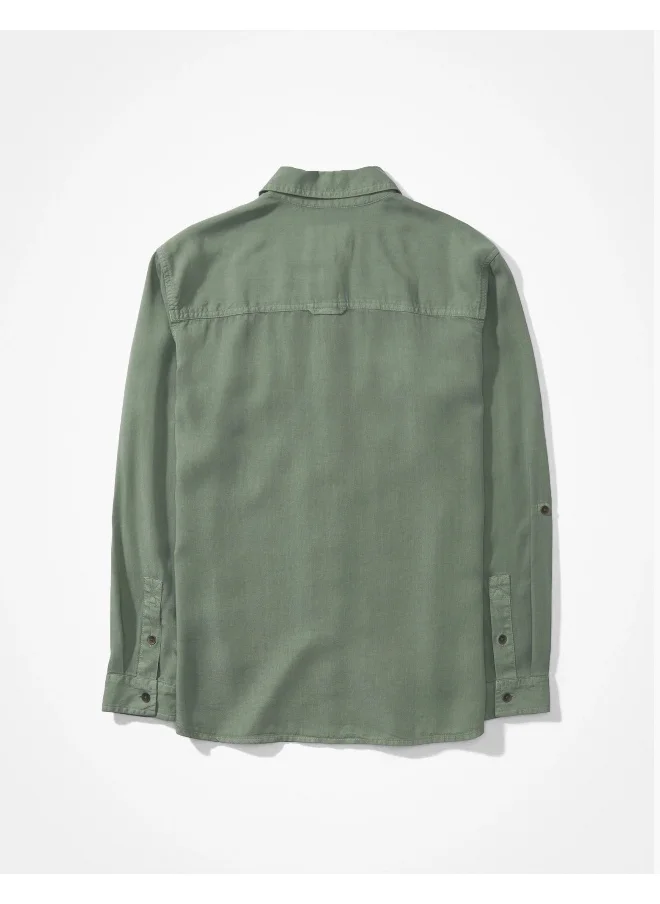 American Eagle Pocket Detail Button Down Shirt