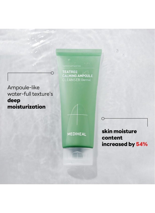 MEDIHEAL Teatree Calming Ampoule Cleanser Special Set (6.76 Fl Oz + 1.69 Fl Oz) - Moisture And Calming Synergy With Teatree & Ectoin  - Image 2