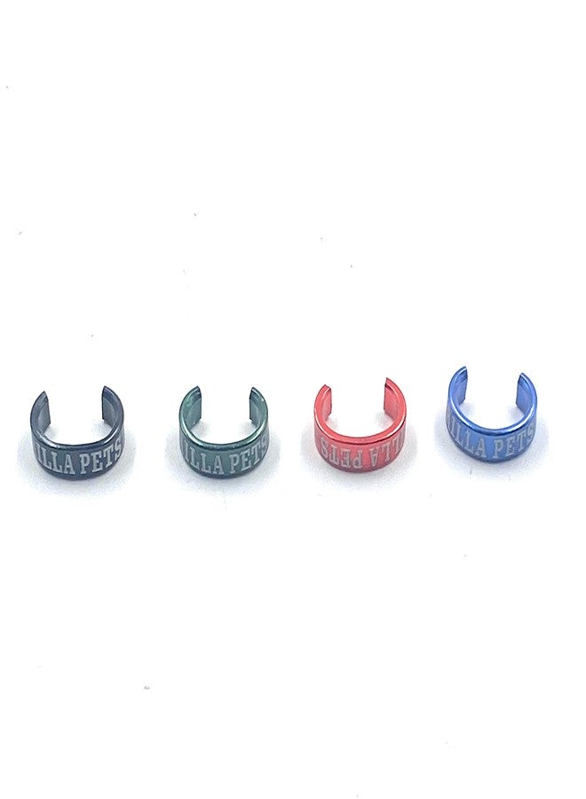 Gorilla pets Metal Bird Ring Multicolor for Cockatiels Set of 4 - Image 3