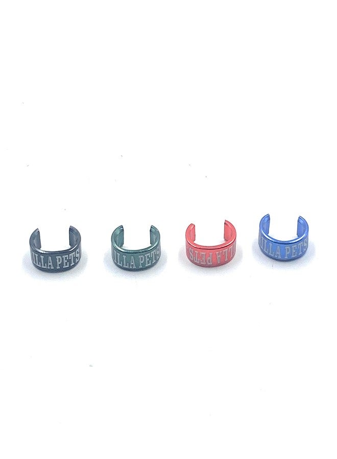 Gorilla pets Metal Bird Ring Multicolor for Cockatiels Set of 4 - Image 1