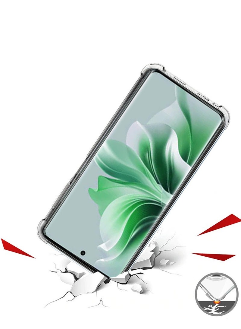 Techie غطاء حماية شفاف من TPU لزاوية Oppo Reno 11 5G مع حماية عدسة الكاميرا - Image 3