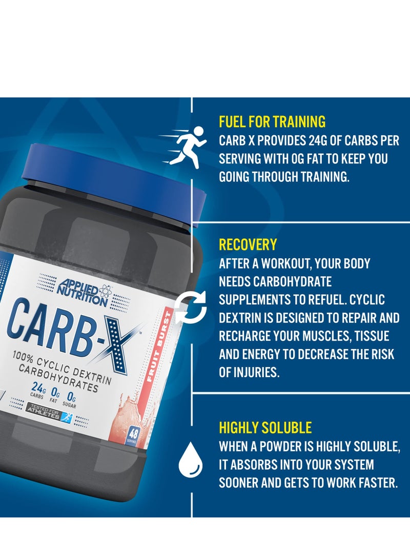Applied Nutrition Carb X Fruit Burst -Carbo Hydrate Powder-48 Servings 1.2 Kg  - Image 4