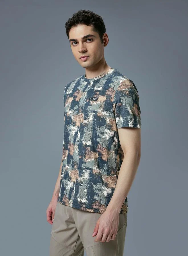 Technosport Technosport All Over Print Slim Fit T-Shirt
