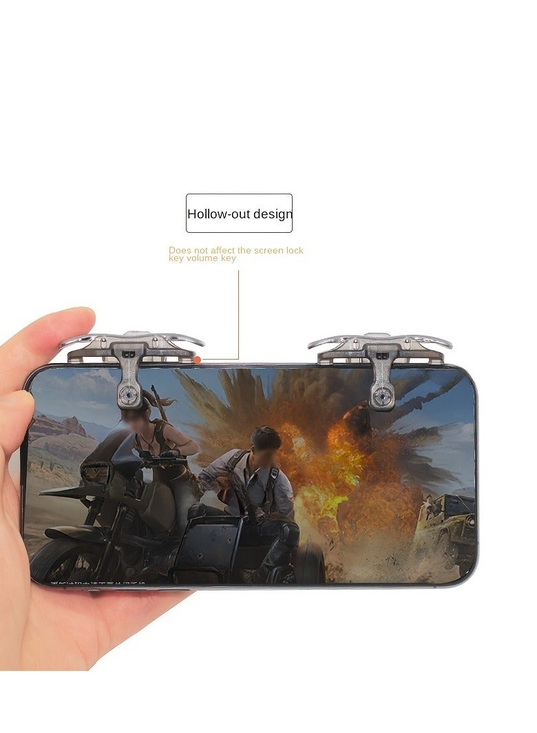 X8 High Quality Mechanical Metal Color Mouse Feel Mobile Game Joystick Controller Triggers For PUBG Shooting Mobile Game Aid  - Image 3