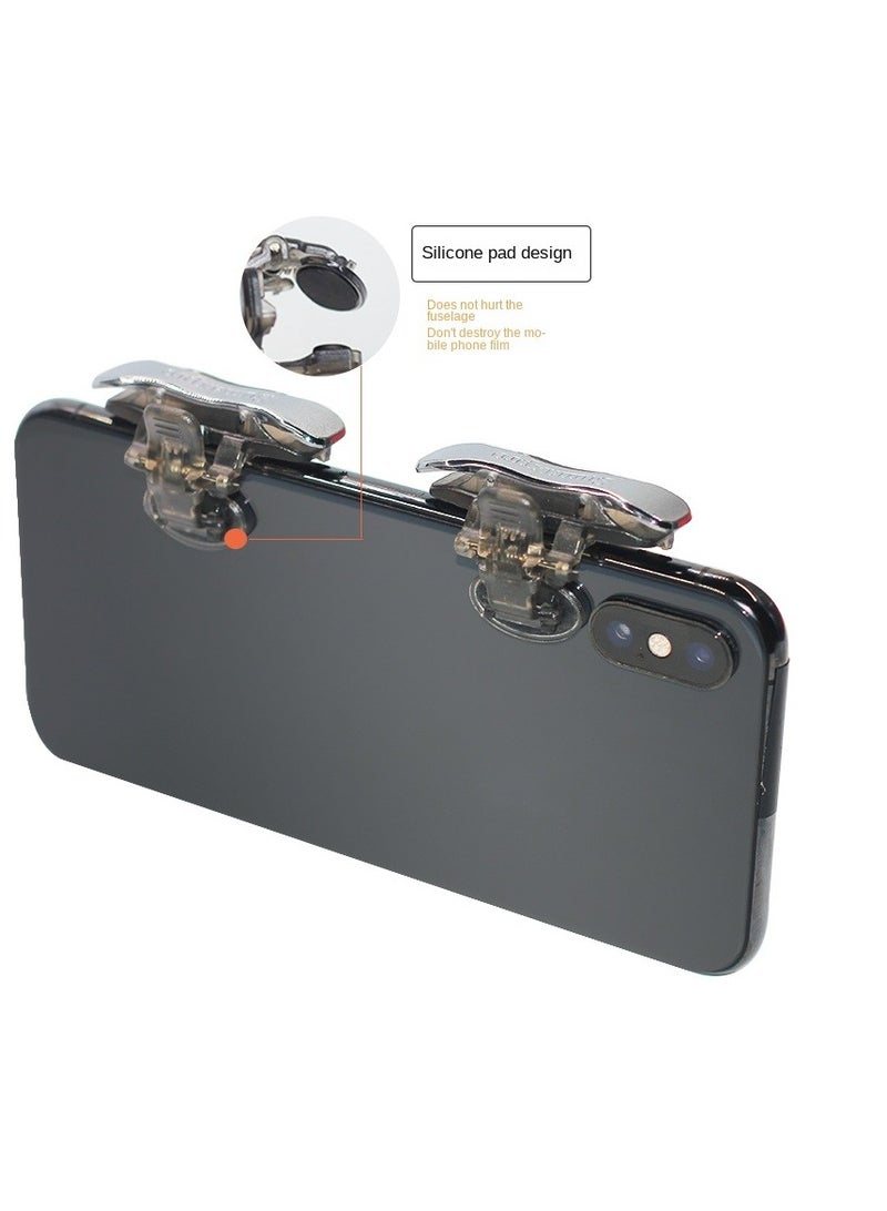 X8 High Quality Mechanical Metal Color Mouse Feel Mobile Game Joystick Controller Triggers For PUBG Shooting Mobile Game Aid  - Image 1