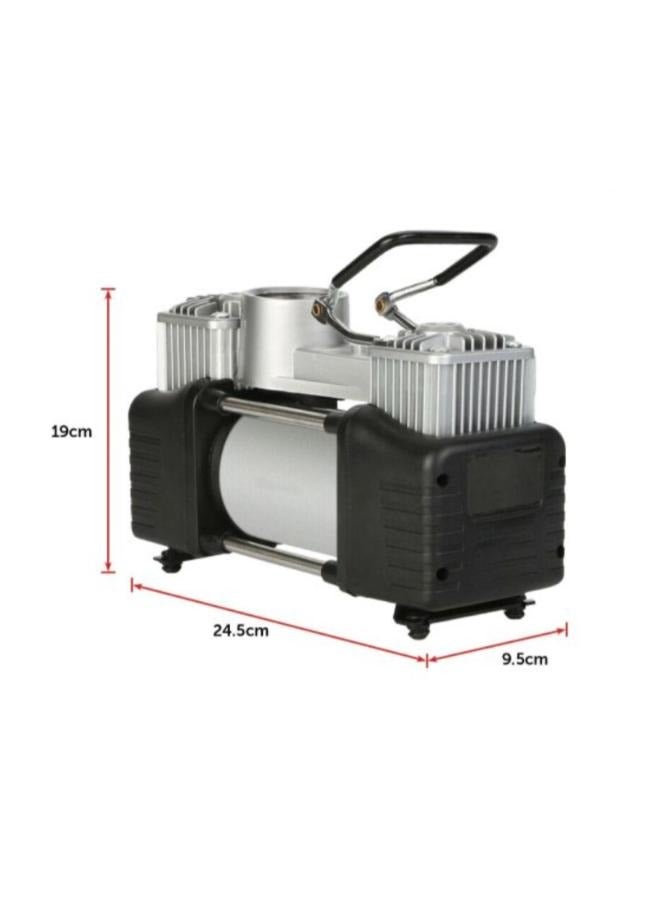 2 اسطوانة 12 فولت ضاغط هواء للسيارة لإطارات السيارات أقصى ضغط 200 رطل لكل بوصة مربعة مضخة هواء محمولة لسيارة SUV منفاخ إطارات - Image 2