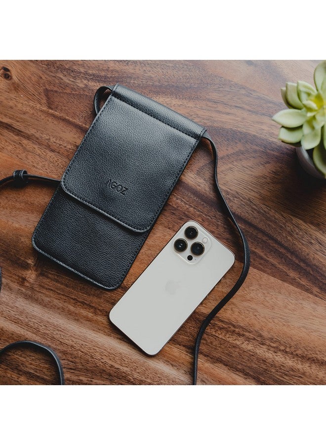AGOZ Leather Women'S Crossbody Handbags Premium Crossbody Purses For Women Travel Essentials Shoulder Sling Bag For Iphone 15 Pro Max Iphone 15 Pro Iphone 15 - Image 3