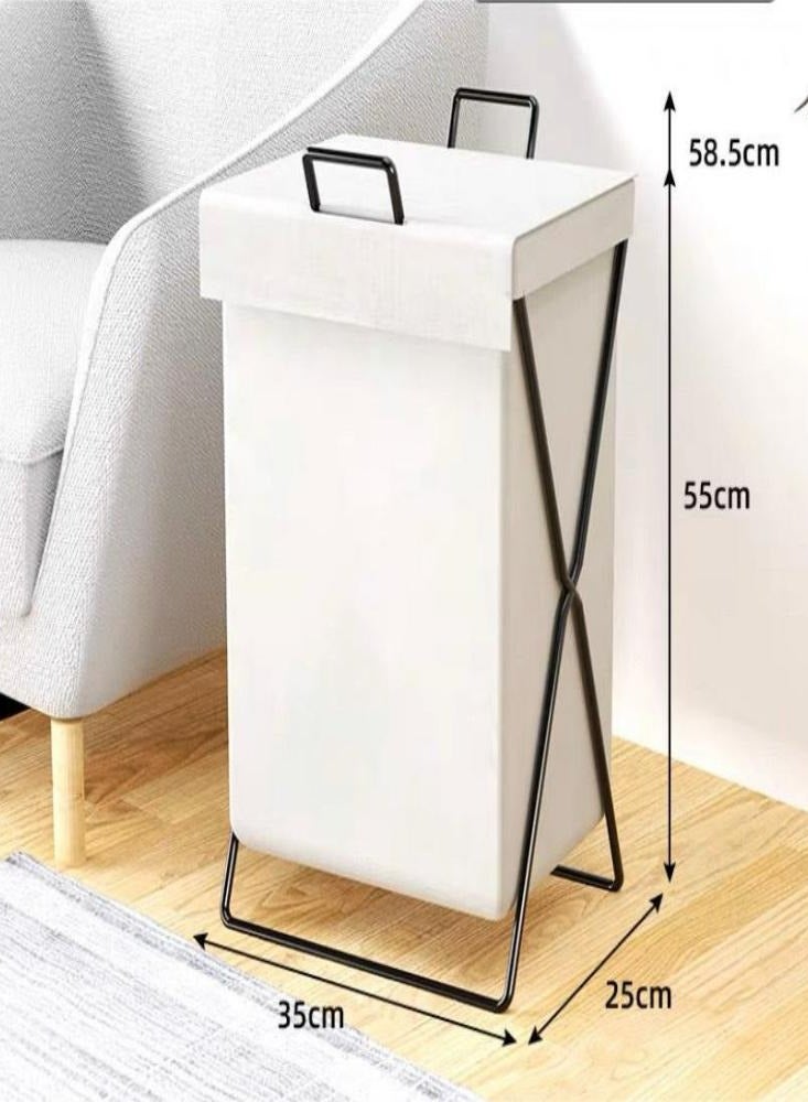 Oasisgalore Dirty Laundry Baskets, Foldable Storage Baskets Household Collapsible Laundry Organizer for Toys Bin,Blankets, Clothes，White - Image 2