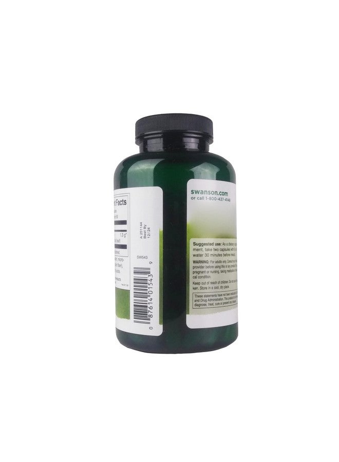 Swanson Premium Brand Swanson Prickly Pear Cactus Opuntia 650 Milligrams 180 Capsules - Image 4