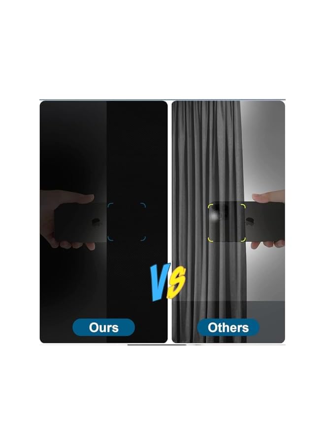 The Bros ستائر تعتيم 100% - ستائر نافذة محمولة يمكن تركيبها ذاتيًا مع لاصقات - ستائر نافذة بدون حفر لغرفة النوم، حضانة، سفر، غرفة نوم جامعية، مكتب - أغطية نافذة تعتيم قابلة للقص لتناسب الحجم - Image 2