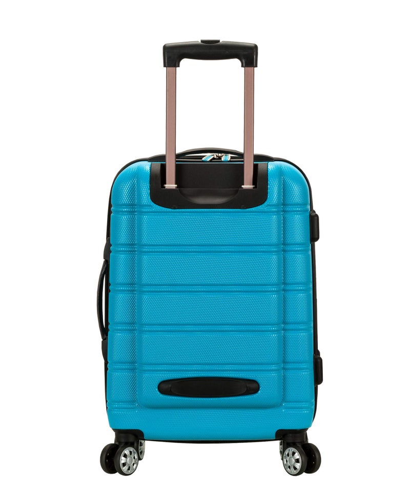 Rockland Melbourne Hardside Expandable Spinner Wheel Luggage, Turquoise, Carry-On 20-Inch - Image 2