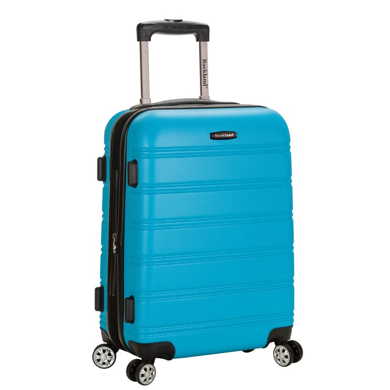 Rockland Melbourne Hardside Expandable Spinner Wheel Luggage, Turquoise, Carry-On 20-Inch - Image 1