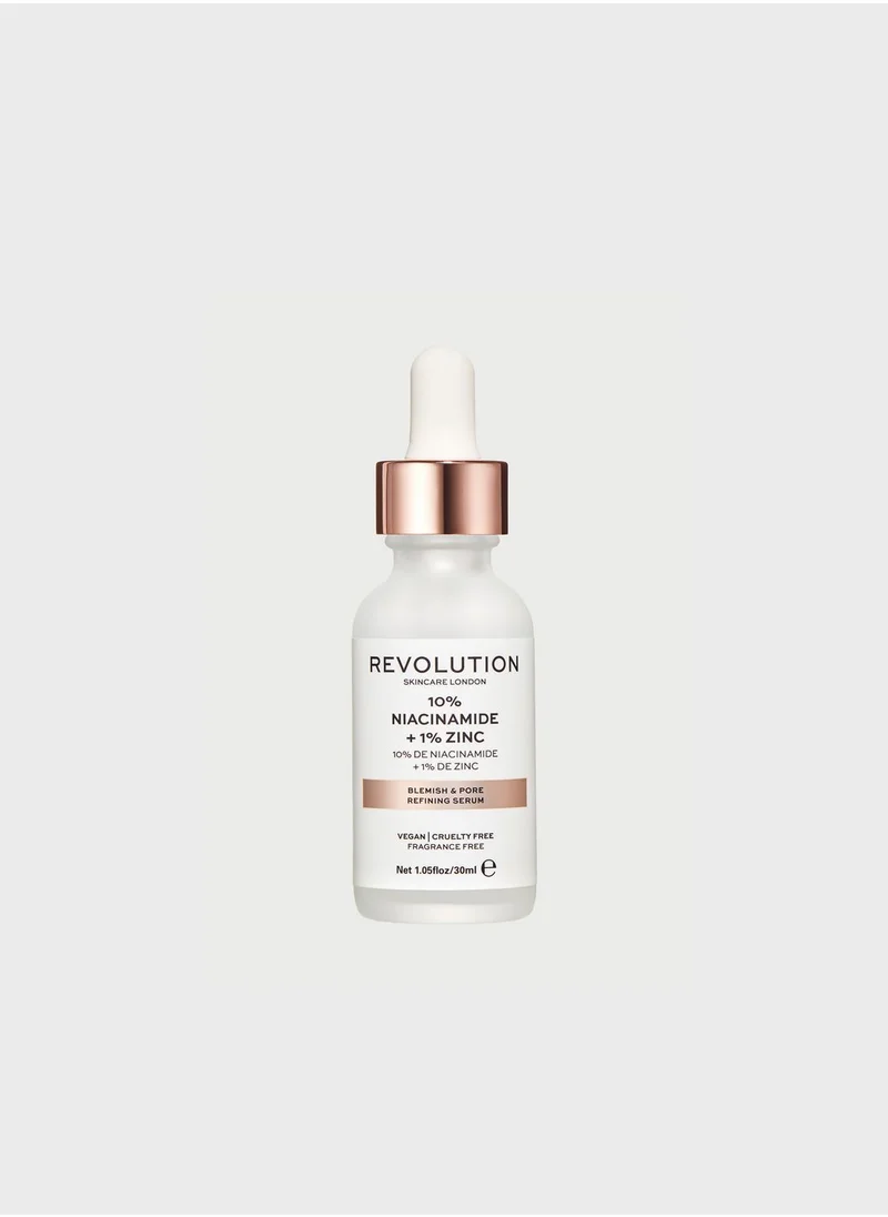 REVOLUTION Blemish And Pore Refining Serum - 10% Niacinamide + 1% Zinc