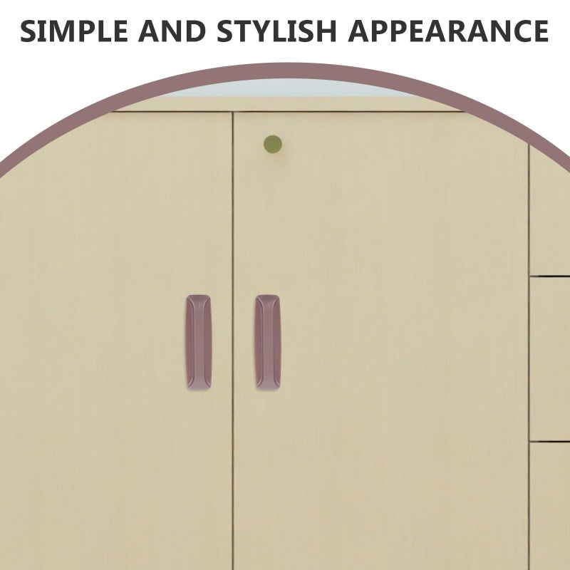 2Pcs Light Brown Self Adhesive Cabinet Handles Retro Wear Resistant Drawer Pulls - Image 4