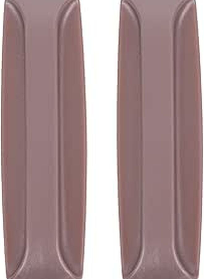2Pcs Light Brown Self Adhesive Cabinet Handles Retro Wear Resistant Drawer Pulls - Image 1