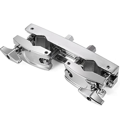 Facmogu Silver Multi-clamp, Adjustable Quick Release Multi-clamp Construct with Premium Stainless Steel Material, Cymbal Stand Mount Holder for Drum Cymbal Stands & Holders - Image 1