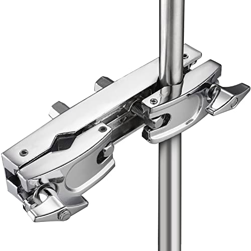 Facmogu Silver Multi-clamp, Adjustable Quick Release Multi-clamp Construct with Premium Stainless Steel Material, Cymbal Stand Mount Holder for Drum Cymbal Stands & Holders - Image 2