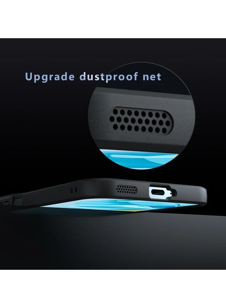 General Case Compatible with Honor 200 Lite 5G, Frosted Matte PC Shockproof TPU Bumper Lens Protection Anti-Drop Airbags Transparent Cover for Honor 200 Lite  - Image 4