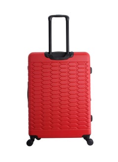 Discovery Discovery Reptile ABS Hardshell Large Check-In Luggage Red, Durable Lightweight Expandable Suitcase, 4 Double Wheel With TSA Lock Trolley Bag (28 Inch).  - Image 3