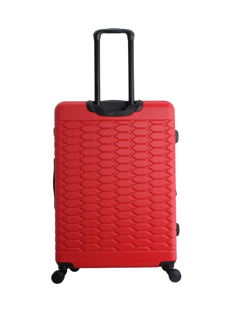 Discovery Discovery Reptile ABS Hardshell Large Check-In Luggage Red, Durable Lightweight Expandable Suitcase, 4 Double Wheel With TSA Lock Trolley Bag (28 Inch).  - Image 3