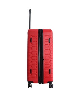Discovery Discovery Reptile ABS Hardshell Large Check-In Luggage Red, Durable Lightweight Expandable Suitcase, 4 Double Wheel With TSA Lock Trolley Bag (28 Inch).  - Image 4