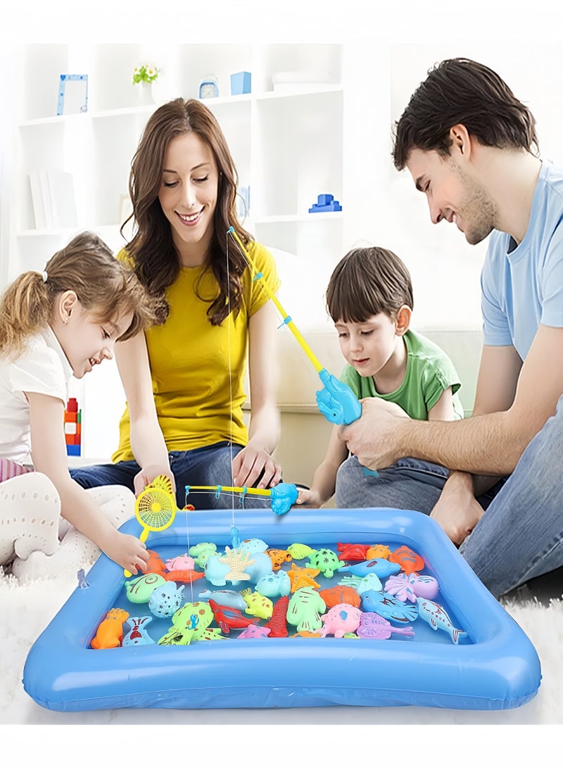 CHU DAI Magnetic Fishing Game for Kids 3-5 with Toddler Fishing Poles,Bath Toys for Kids Ages 4-8,Magnetic Poles Game are Designed for Little Hands - Image 2