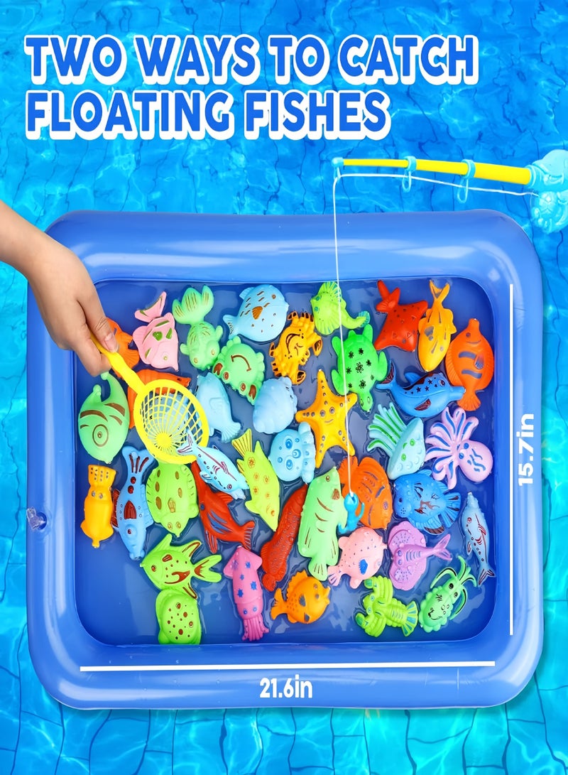 CHU DAI Magnetic Fishing Game for Kids 3-5 with Toddler Fishing Poles,Bath Toys for Kids Ages 4-8,Magnetic Poles Game are Designed for Little Hands - Image 5