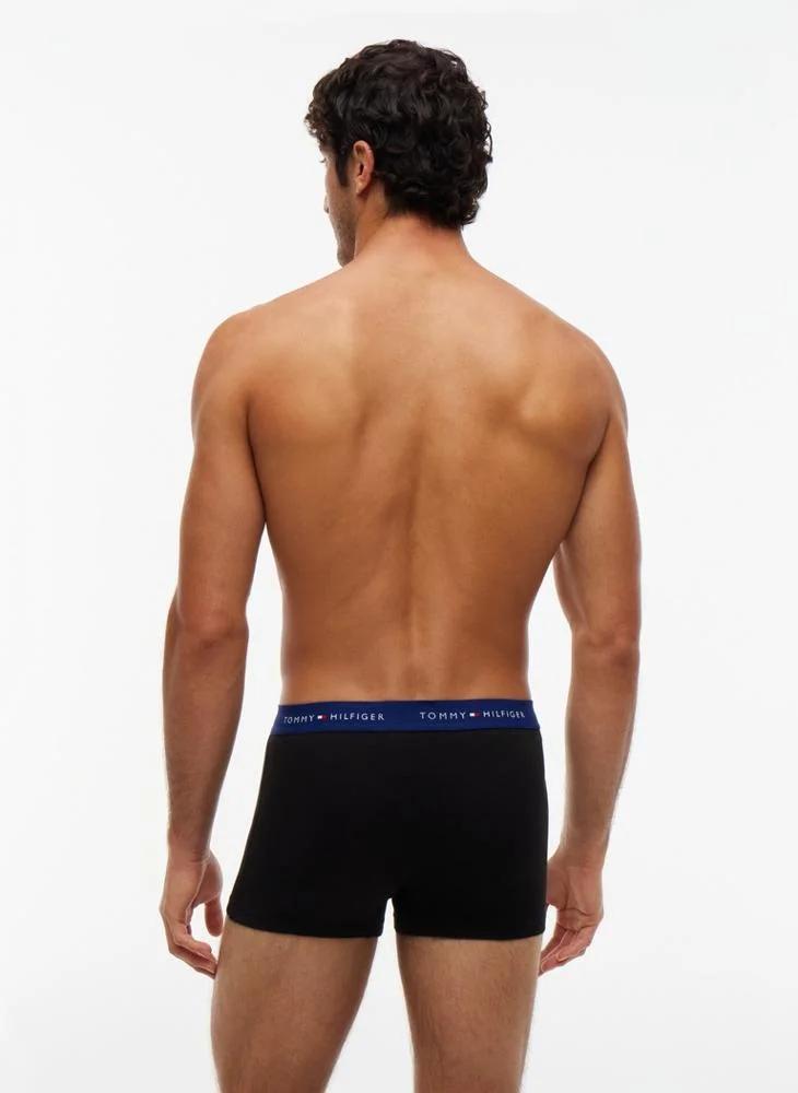 Tommy Hilfiger  3-Pack Signature Logo Contrast Waistband Trunks for Men | Best Price UAE