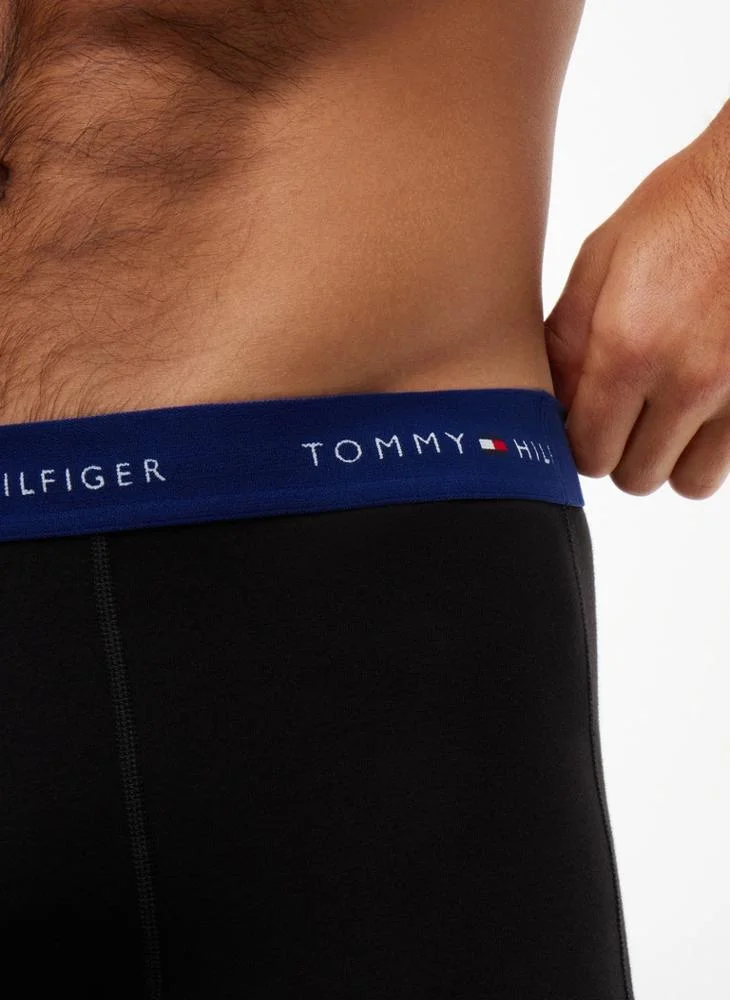 Tommy Hilfiger  3-Pack Signature Logo Contrast Waistband Trunks for Men | Best Price UAE