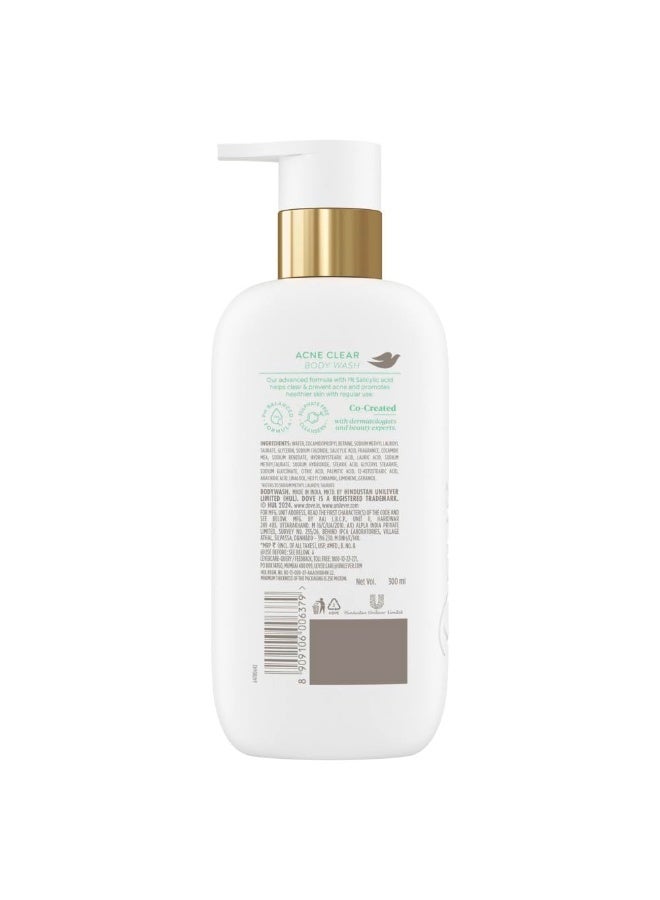 دوف غسول الجسم دوف سيروم لتنقية حب الشباب | تركيبة حمض الساليسيليك بنسبة 1% | يُنقي البشرة ويساعد على منع حب الشباب | خالٍ من البارابين وكبريتات لوريل الصوديوم | 300 مل - Image 2