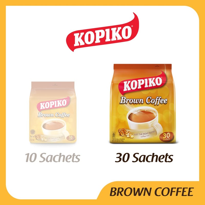 Kopiko Instant 3 in 1 Brown Coffee Mix with Creamer and Sugar 30 Count Per Bag - Image 4