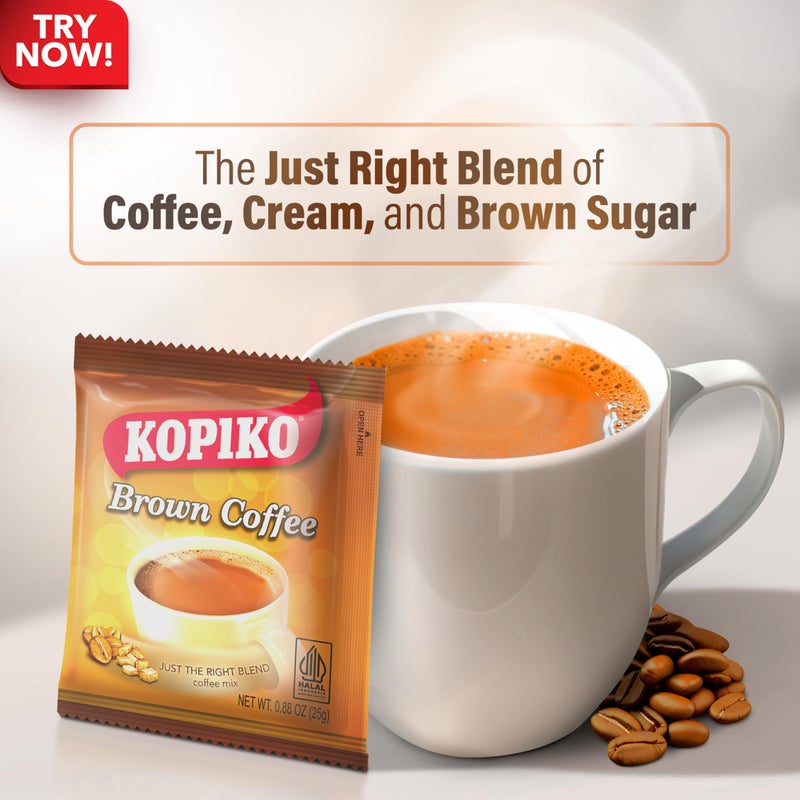 Kopiko Instant 3 in 1 Brown Coffee Mix with Creamer and Sugar 30 Count Per Bag - Image 2