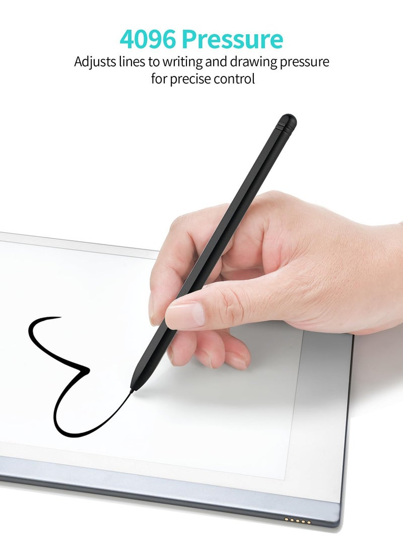 General - Stylus with 5 nibs, magnetic pen compatible with Galaxy Tab S6 Lite/S9 Plus/S9 Ultra/23 Ultra/Samsung S Pen replacement, pressure sensitive 4096 - Image 1