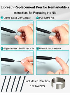 General Stylus with 5 nibs, magnetic pen compatible with Galaxy Tab S6 Lite/S9 Plus/S9 Ultra/23 Ultra/Samsung S Pen replacement, pressure sensitive 4096  - Image 5