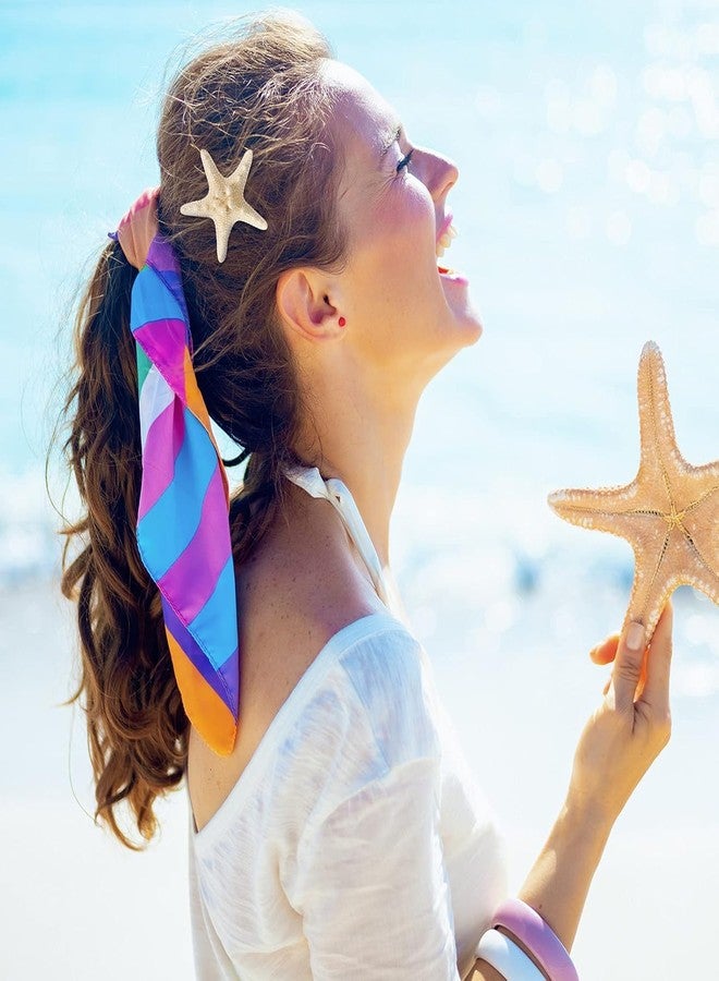 Melodio 2Pcs Ocean-Inspired Hair Clips for Women, Starfish and Seashell Barrettes, Retro Side Bang Duckbill Clips, Faux Shell Decorative Hair Accessories - Image 2