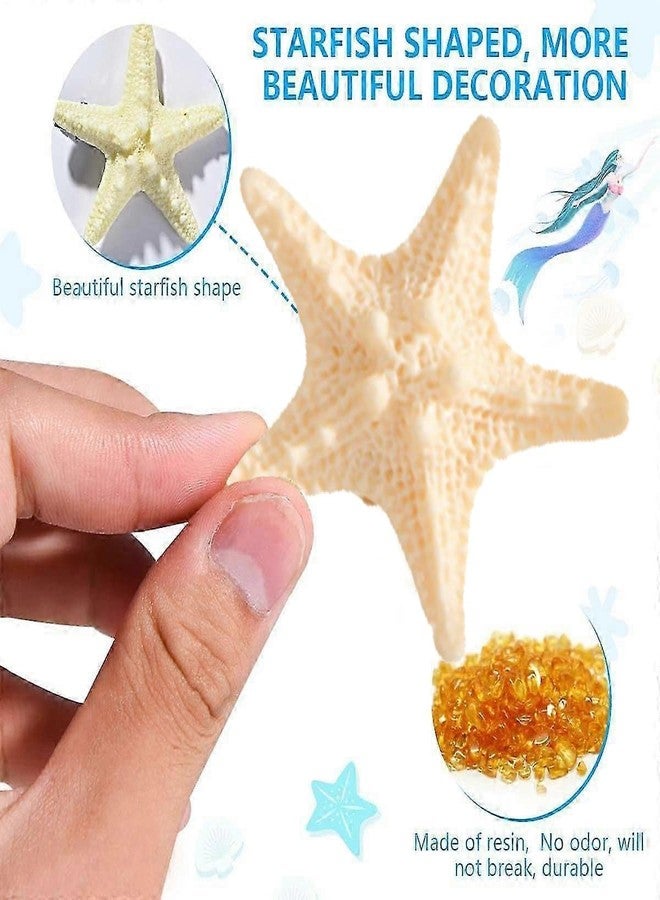 Melodio 2Pcs Ocean-Inspired Hair Clips for Women, Starfish and Seashell Barrettes, Retro Side Bang Duckbill Clips, Faux Shell Decorative Hair Accessories - Image 3