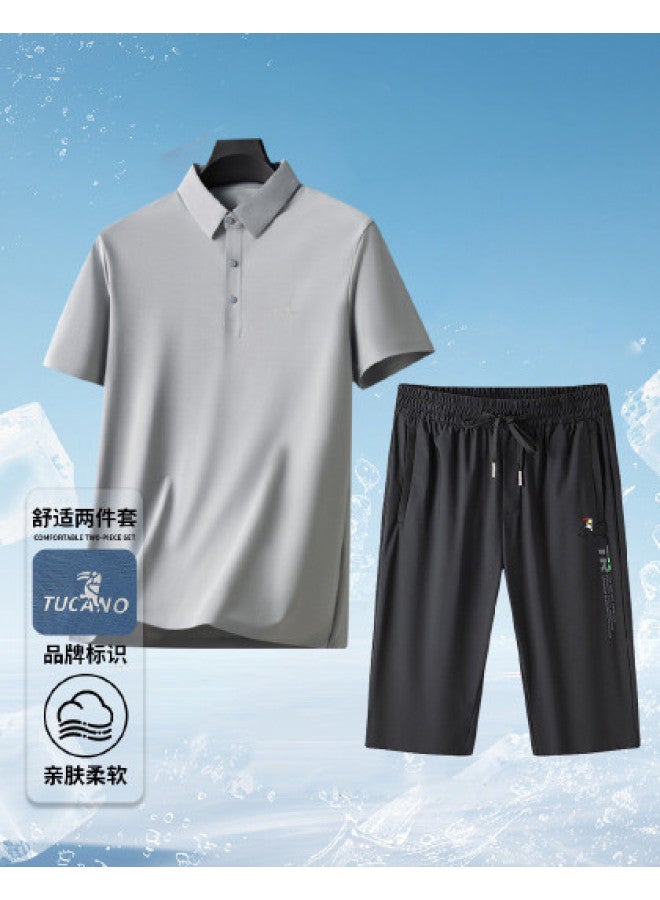 Tucano Loose And Comfortable Minimalist Set - Summer Casual Sporty Breathable Cool Two-piece Outfit With Premium Fashionable Menswear - Image 1