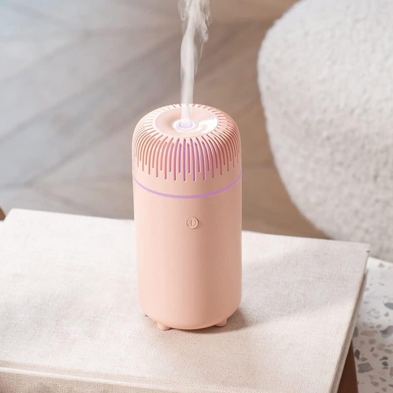 UNEE Car Aroma Diffuser 100ml Sunshine Humidifier Aromatherapy Essential Oil Diffuser USB Cool Mist Mini Diffuser for Car Home Office Bedroom (Pink) - Image 5