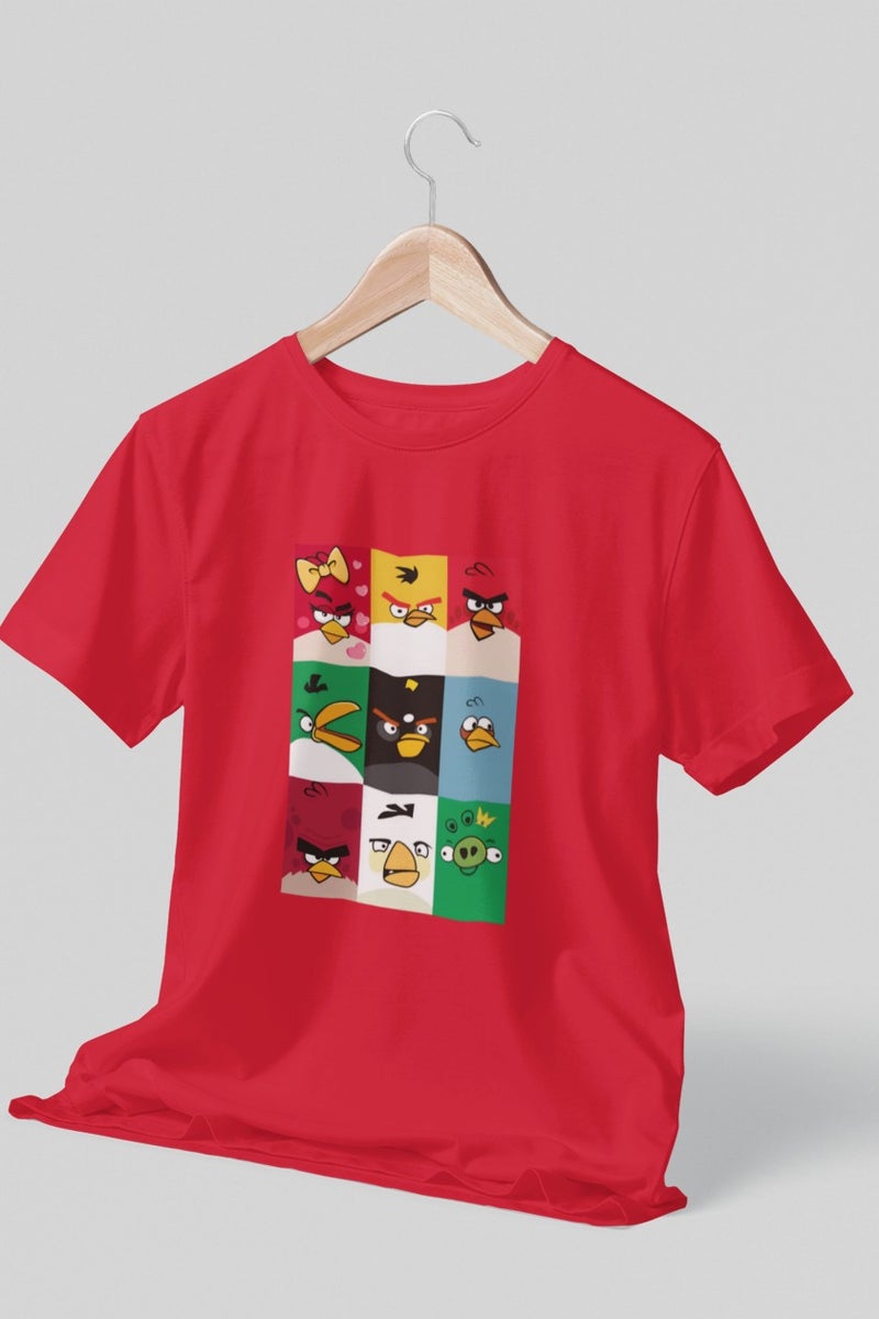 ZOOM تي شيرت مطبوع جديد من أنغري بيردز