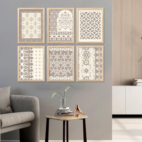 walllane Wood - Traditional Indian Madhubani/Pichwai Art Framed Painting For Living Room /Painting For Wall Decoration (10 Inch X 13 Inch) Set 6 Cate- 07 - Image 5