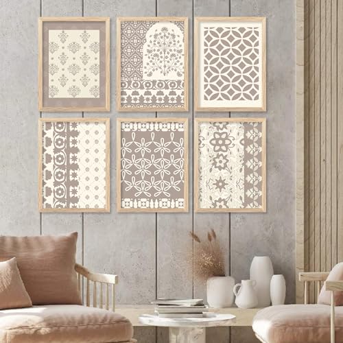walllane Wood - Traditional Indian Madhubani/Pichwai Art Framed Painting For Living Room /Painting For Wall Decoration (10 Inch X 13 Inch) Set 6 Cate- 07 - Image 2