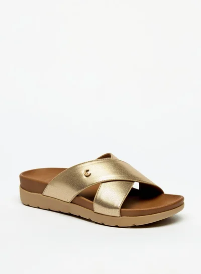 Le Confort Women's Cross Strap Slip-On Flatform Sandals