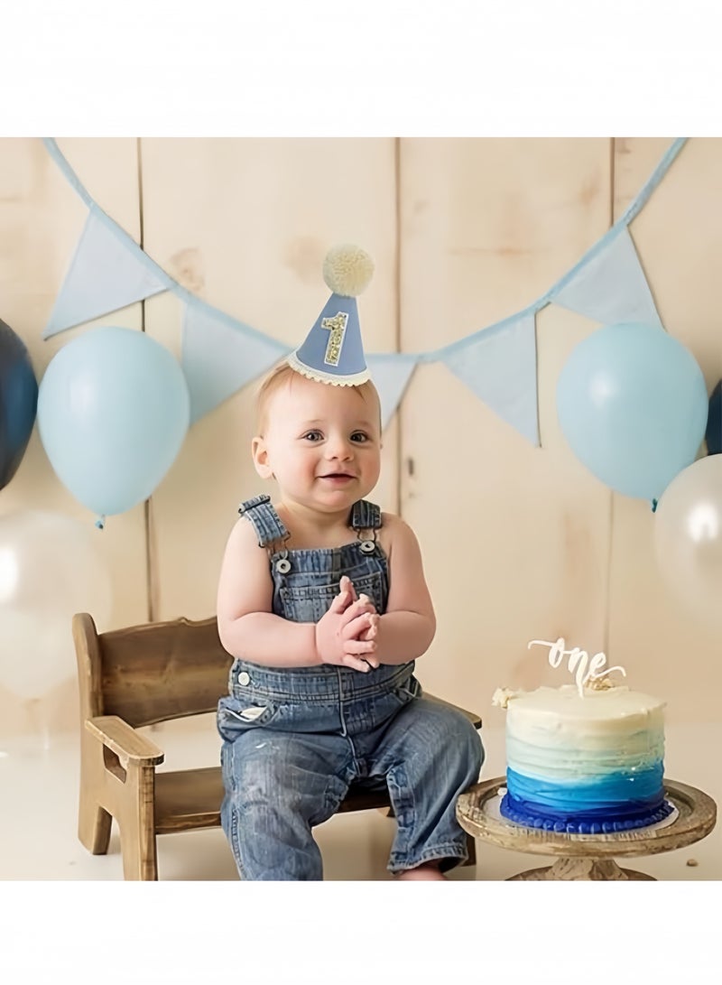 قبعات عيد ميلاد الطفل الأول للفتاة والصبي، قبعة عيد الميلاد الأولى، قبعة عيد ميلاد واحدة، قبعة حفل طفل يبلغ من العمر عامًا واحدًا، دعامات الصور - Image 5