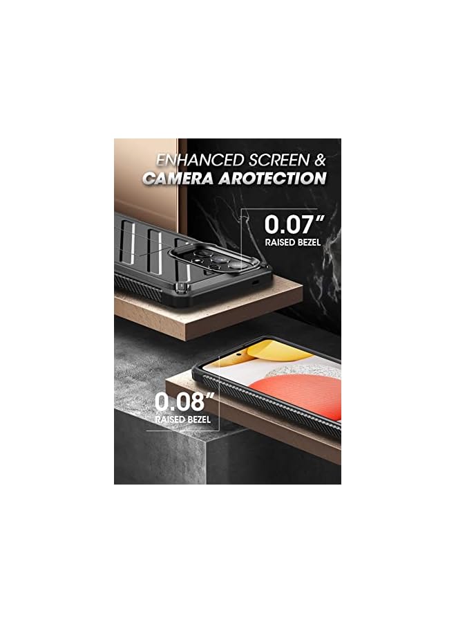 SupCase حافظة Unicorn Beetle Series لهاتف Samsung Galaxy A53 5G (2022)، حافظة واقية متينة مقاومة للصدمات مع حامل مدمج (أسود) - Image 5