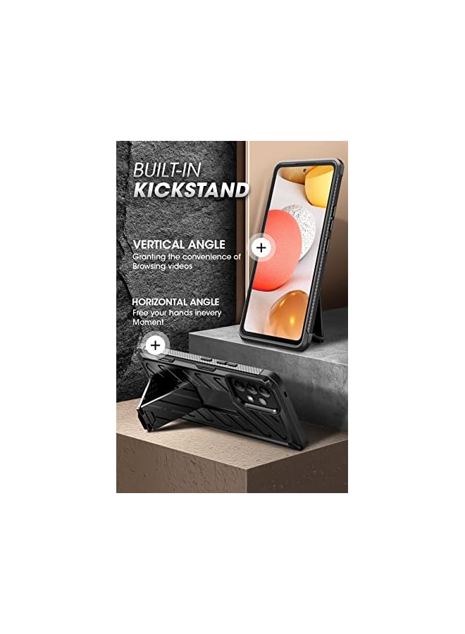 SupCase حافظة Unicorn Beetle Series لهاتف Samsung Galaxy A53 5G (2022)، حافظة واقية متينة مقاومة للصدمات مع حامل مدمج (أسود) - Image 4